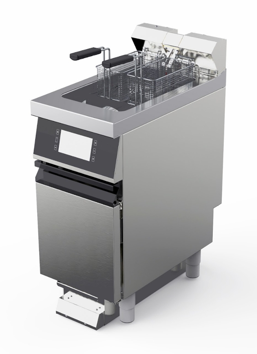Friteuse haut-rendement - gaz - 20L - filtration auto - Offcar N9FRG20HPF