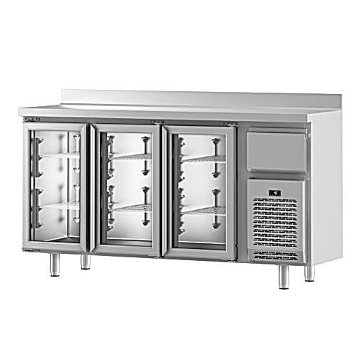 Tour réfrigéré - 3 portes vitrées - 535 L - Infrico IF603PCR