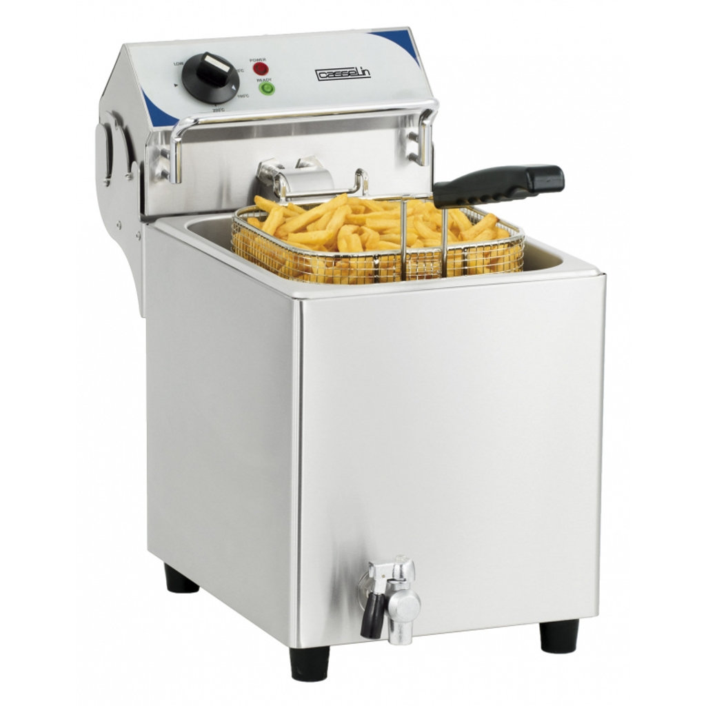 Friteuse - 7L - vanne de vidange - Casselin - CFEV7