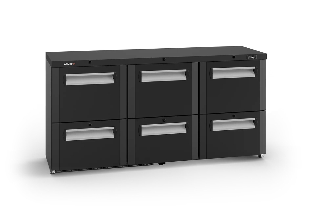 Arrière-Bar positif - 421L - 6 tiroirs - GAMKO GM3/444