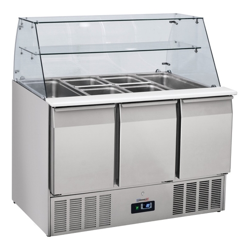 Table de préparation - 3 portes GN1/1 - Casselin CSAV3P