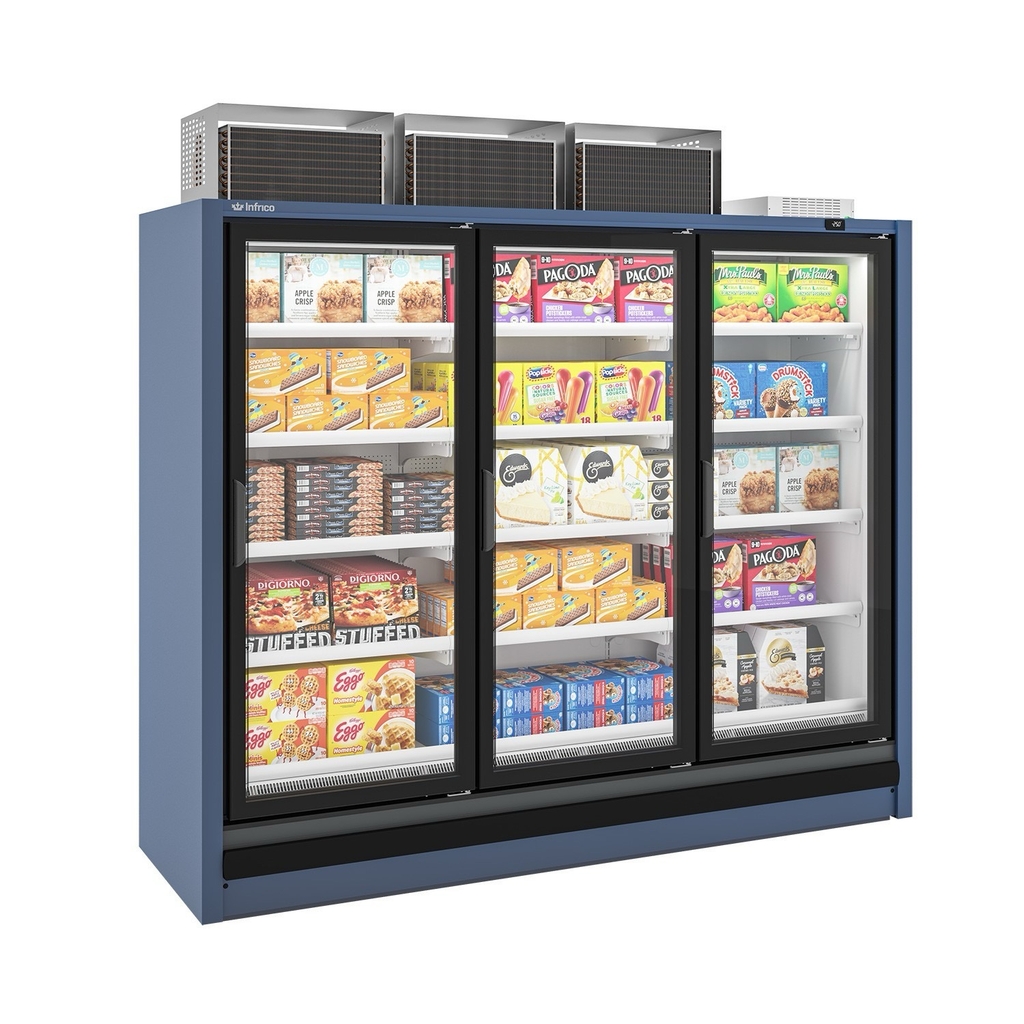 Vitrine murale négative - 650L - Infrico MN2PBTUL1