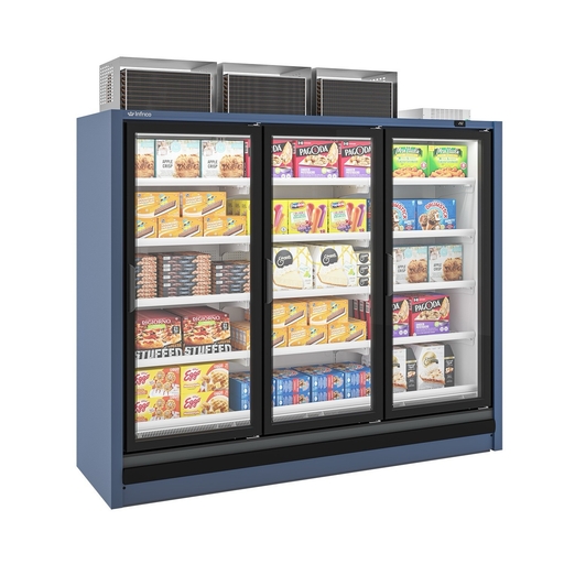 Vitrine murale négative - 650L -  Infrico MN2PBTUL1