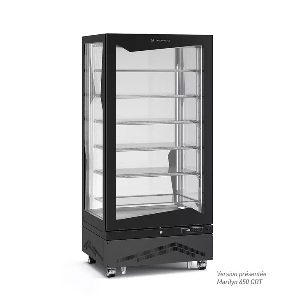 Vitrine 4 faces vitrées positive - 650L - 745x425 - TECFRIGO MAR651Q