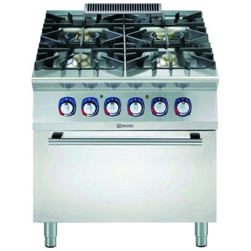 Fourneaux gaz - 4 feux vifs - sur four électrique - Electrolux 391010