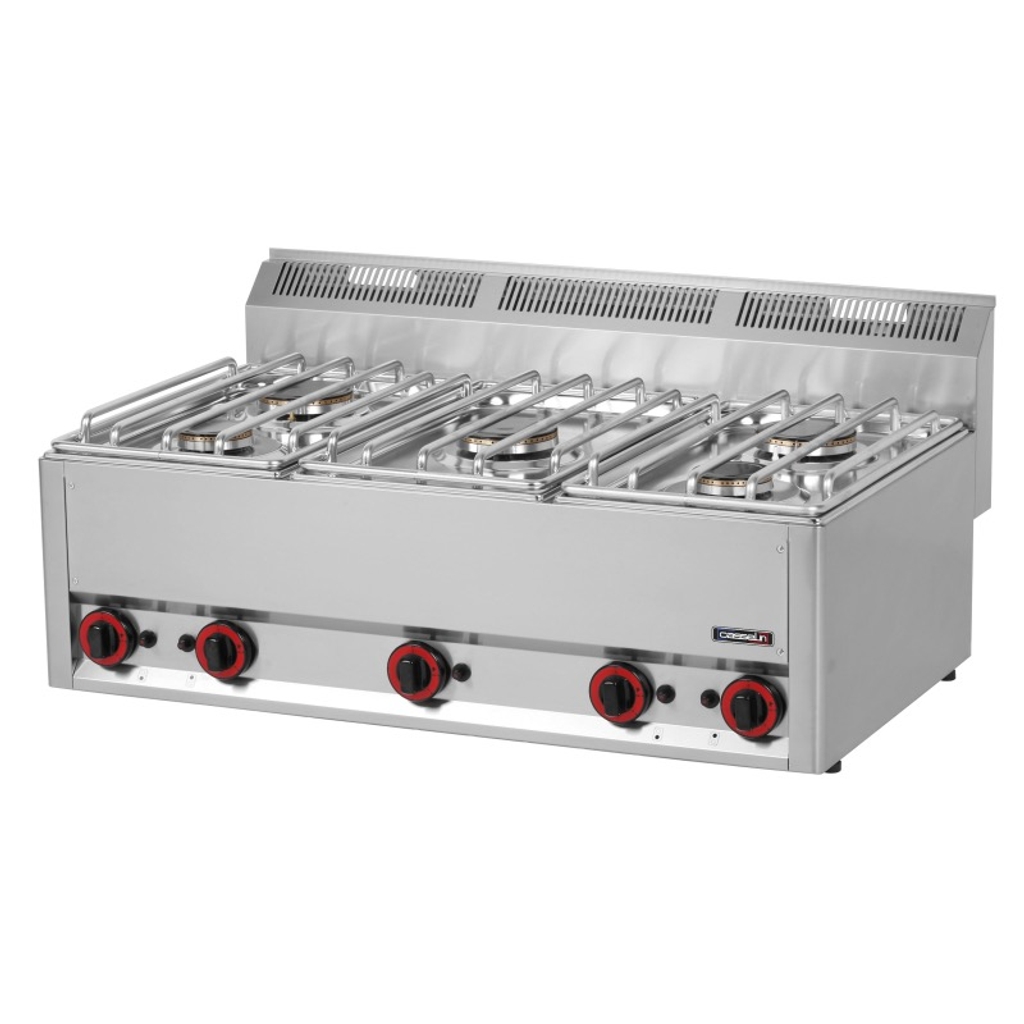 Piano de cuisson à poser- gaz - 5 feux - Casselin C6FOG5FP99