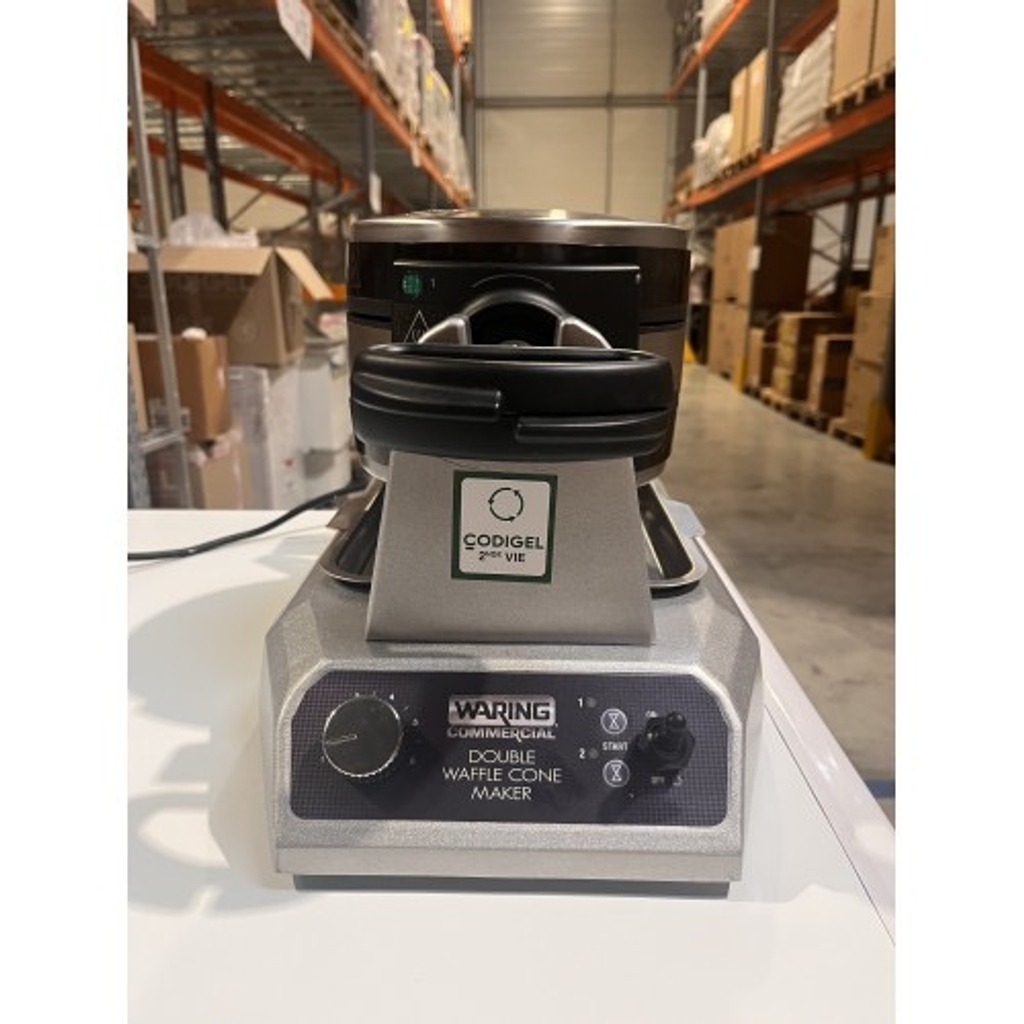 Double gaufrier à cornet de glace - 120 cônes/h - Waring WWCM200E BA-1 n°1