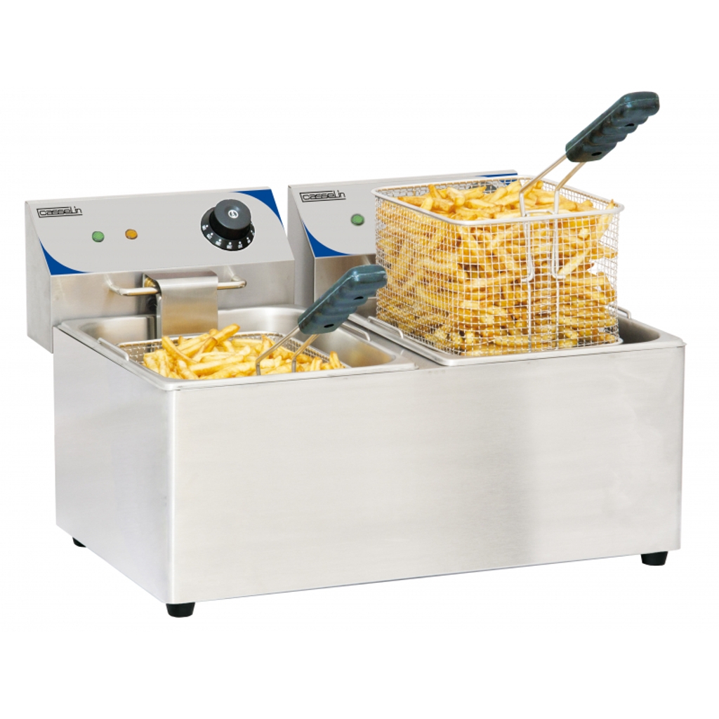 Friteuse électrique - 2x8L - Casselin - CFE82