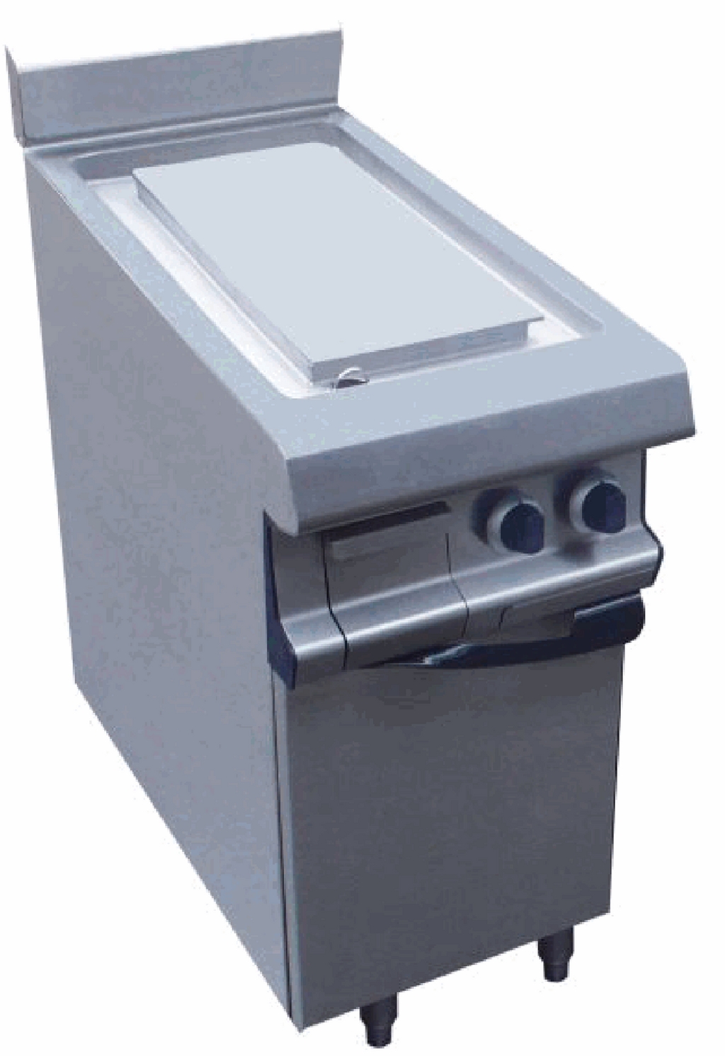 Plancha - électrique - 1/2 zone lisse 1/2 zone rainurée - inox - CAPIC W291532