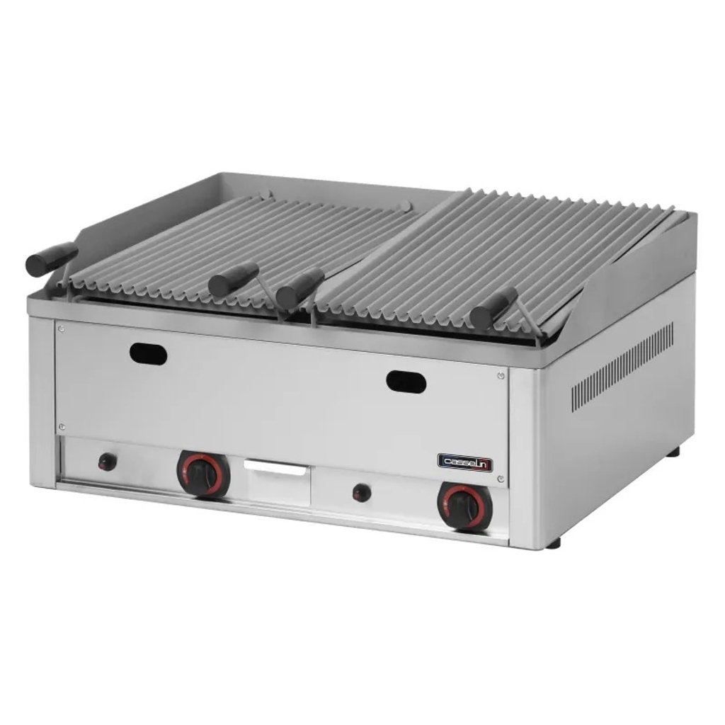 Grill à pierre de lave - 2 zones - Casselin CGPLD