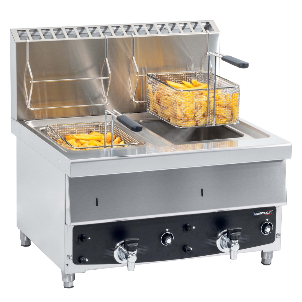 Friteuse haut rendement - gaz - 2x10L - Casselin - CFG102