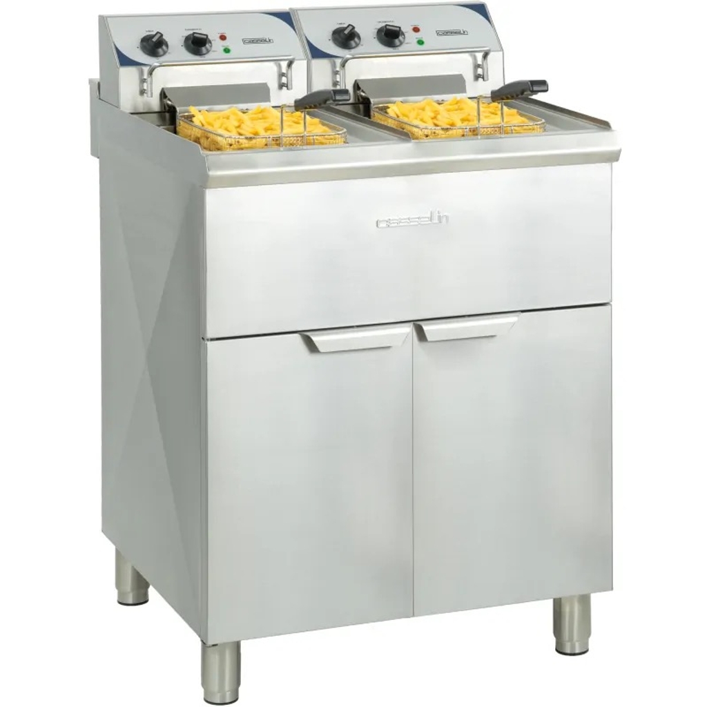 Friteuse haut rendement - électrique - 2x10L - Casselin CFP102TC