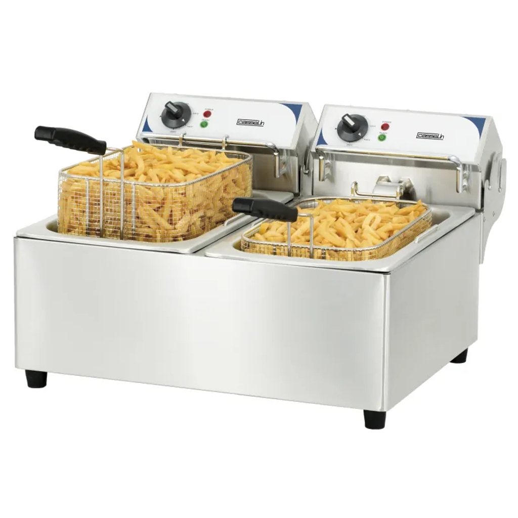 Friteuse - électrique - 2x10L - Casselin - CFE102B