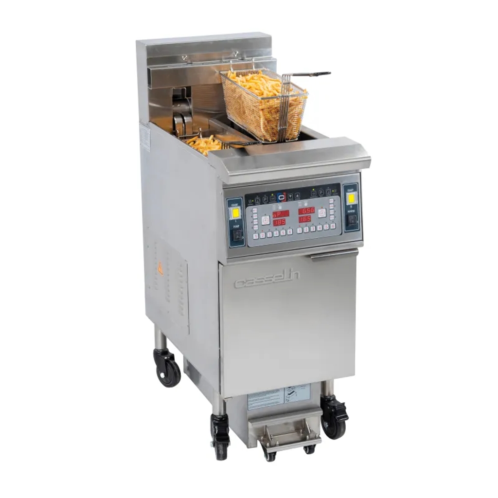 Friteuse électrique avec filtration - 2x12L - Casselin - CFPF212 n°1