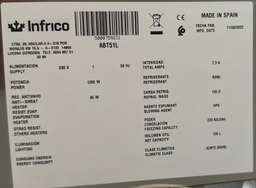 Cellule de surgélation - 5 niveaux - 20 kg de réfrigération - Infrico ABT5 1L n°2