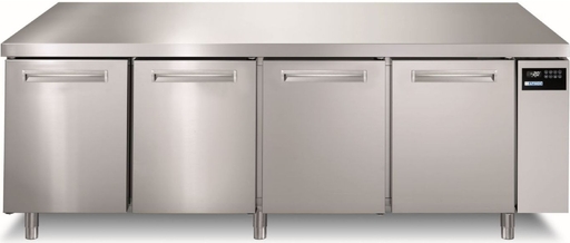 Tour pâtissier - 480L - inox avec dosseret - AFINOX SPR804TNA/R/1