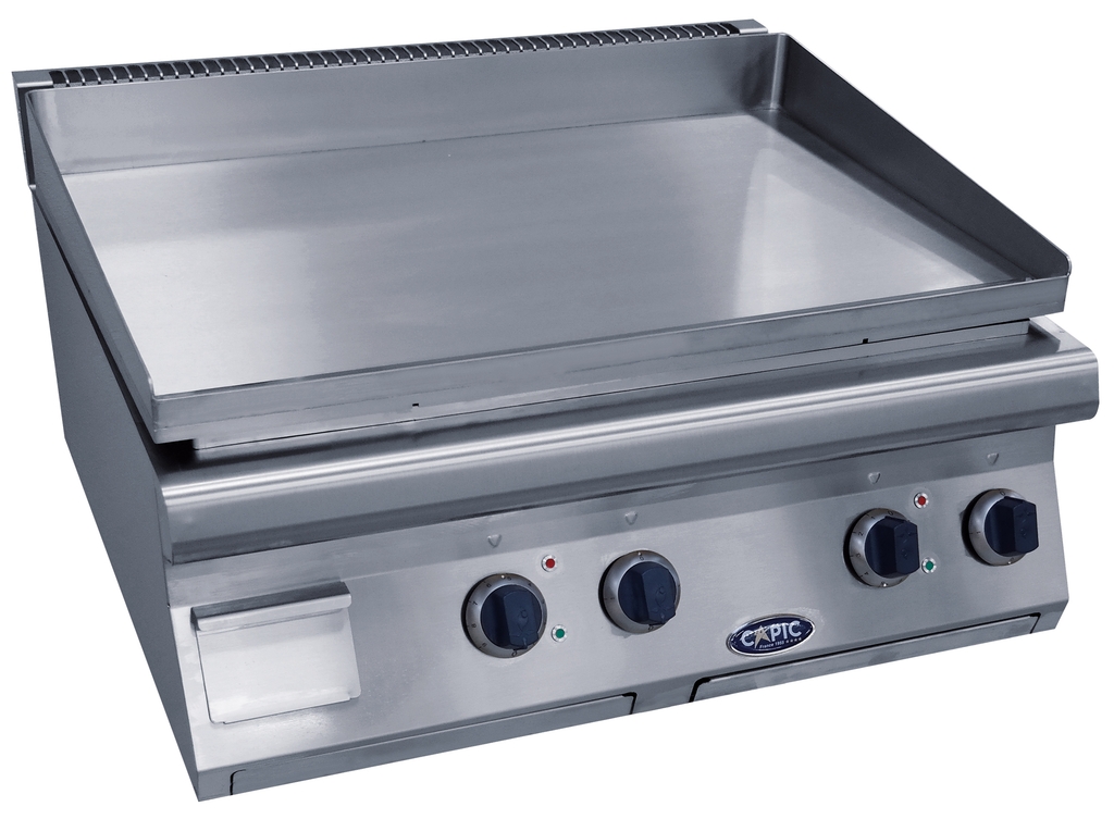 Plancha électrique - 2 zones de chauffe - 1/3 rainuré 2/3 lisse - CAPIC W542916 - X050981