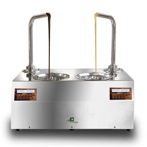 Couleuse de comptoir à chocolat - 2 x 5,5 kg - ICB Tecnologie 14.1.CHOCOHOTTWO
