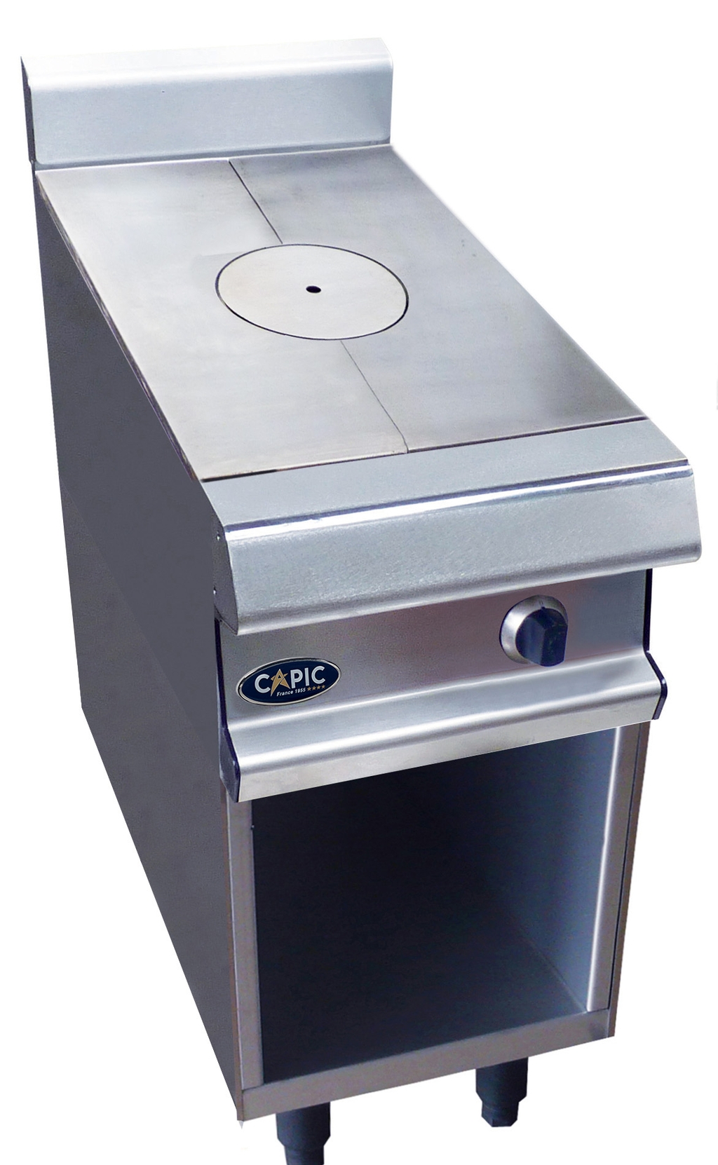 Piano de cuisson sur placard ouvert - plaque coup de feu gaz - CAPIC W380423