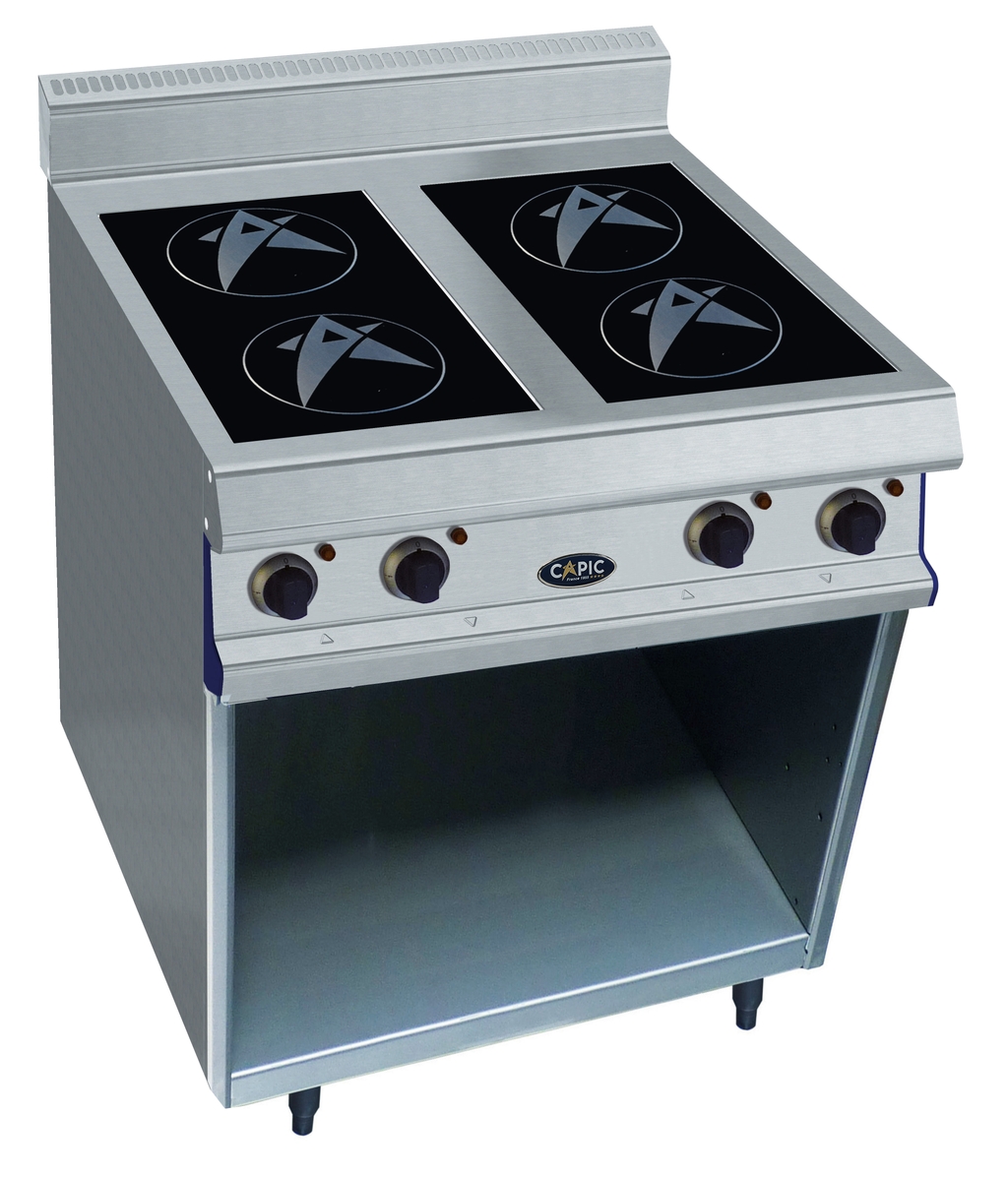 Piano de cuisson sur placard ouvert - 4 feux vitrocéramique électriques - Capic W381622
