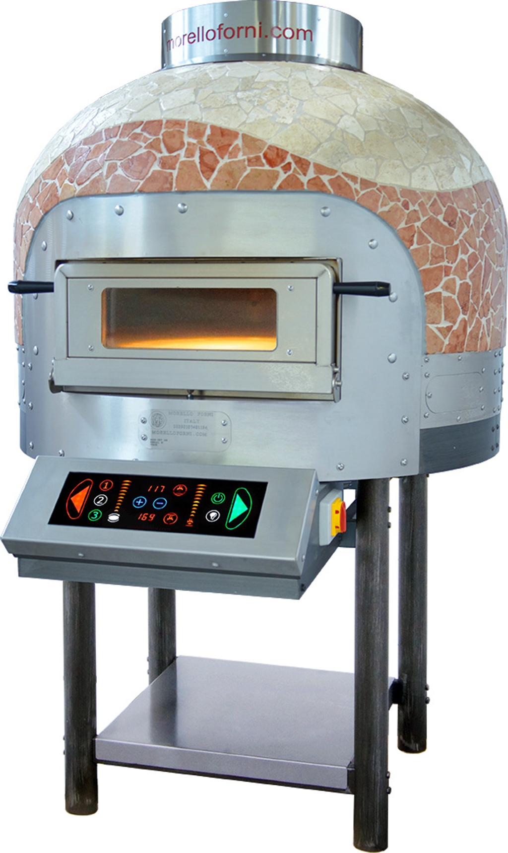 Four à pizza napolitain rotatif électrique 9 x ø 30cm - Morello Forni FRV125 CM n°1