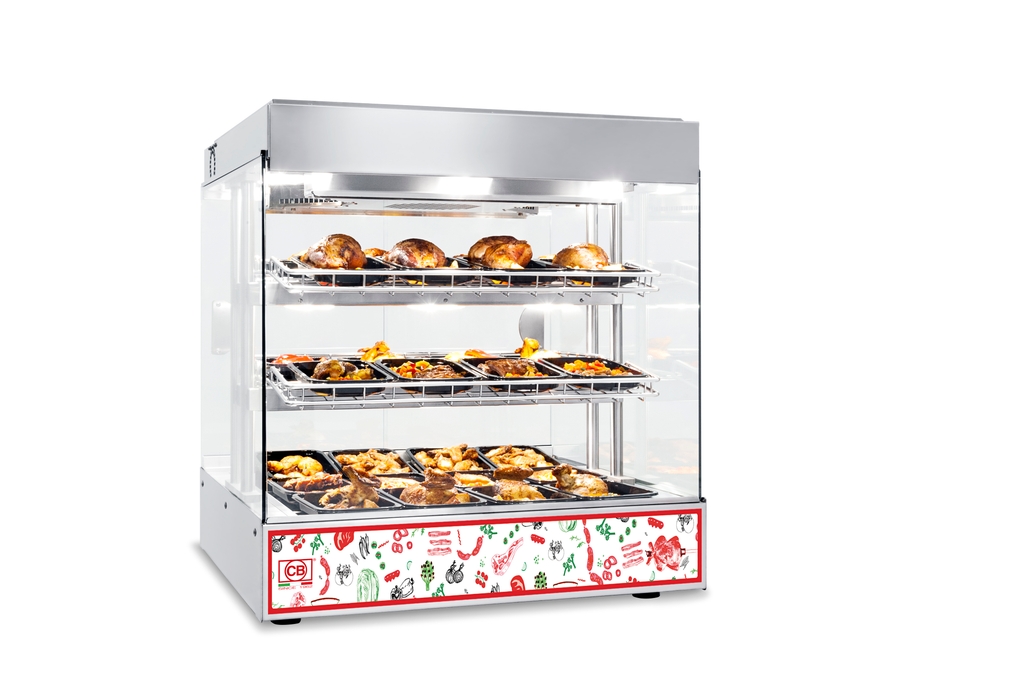 Vitrine chaude ventilée service arrière - CB EVB 076 2R CUBE n°3