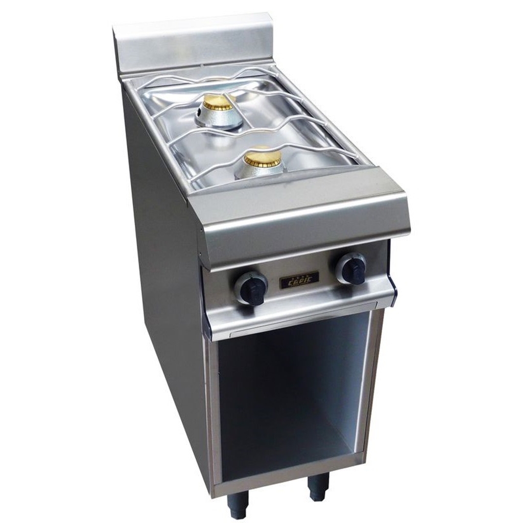 Piano de cuisson sur placard ouvert - 2 brûleurs gaz - CAPIC W380521