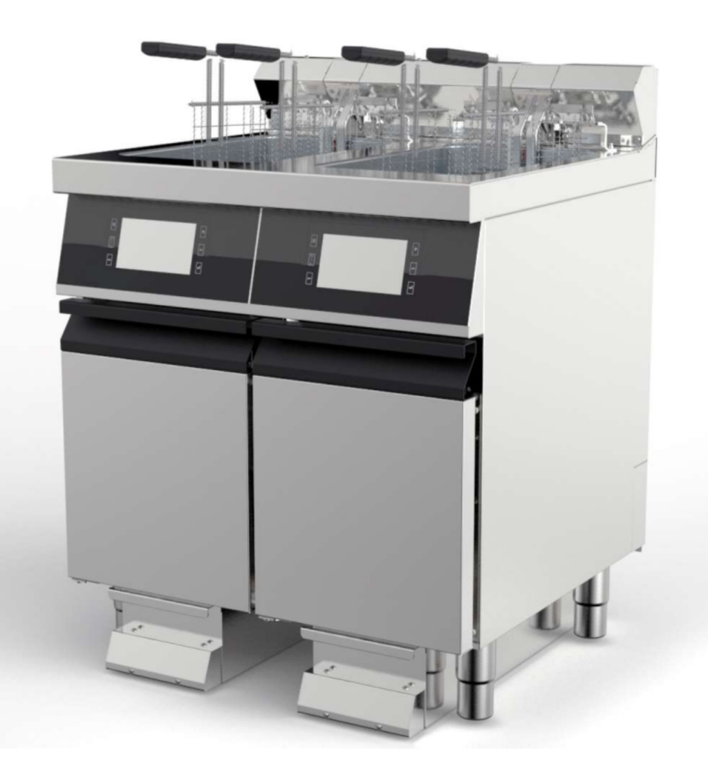 Friteuse haut-rendement - électrique - 20+20L - Offcar N9FRE40HPF