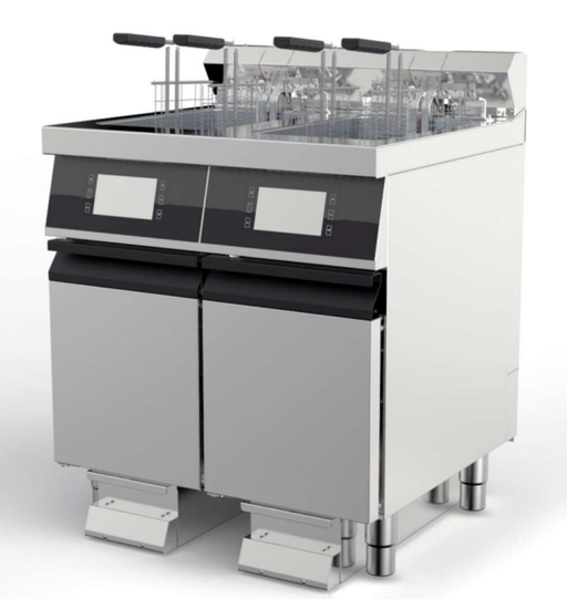 Friteuse haut-rendement - électrique - 20+20L - filtration auto - Offcar N9FRE40HPF