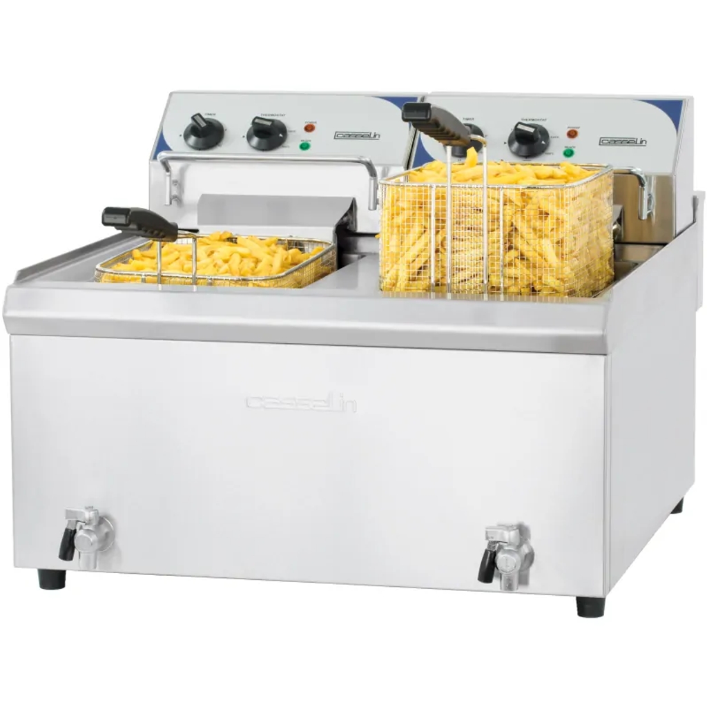 Friteuse - 10L haut rendement - vanne de vidange - Casselin - CFEV102TC