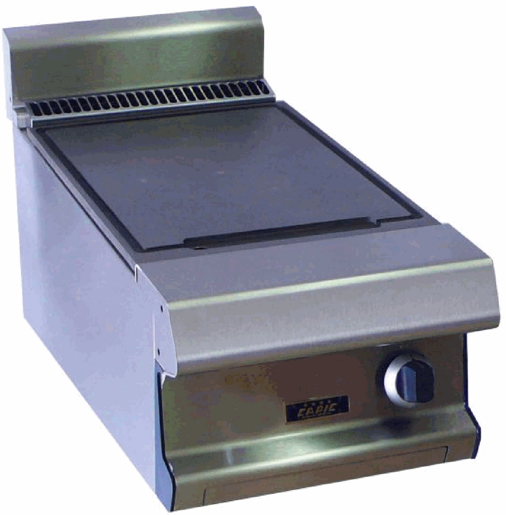 Plancha - 1 zone lisse - fonte - CAPIC W380914 n°1