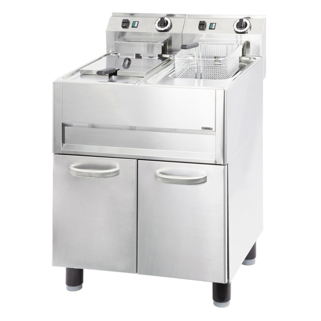 Friteuse électrique - 2 x 13L - sur pieds - Casselin - CFP132 n°1