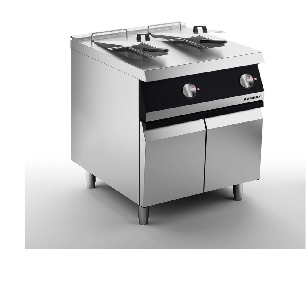 Friteuse sur placard avec porte - électrique - 2x15L - ROSINOX - RX39160349