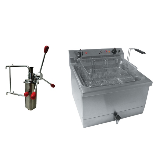 Friteuse + doseuse à chichi - 18L - SOFRACA 13144CHI