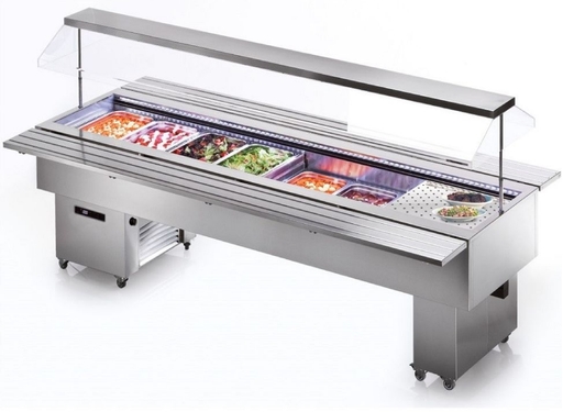 Buffet froid - 4 bacs GN1/1 - TECFRIGO ISO4MVTI