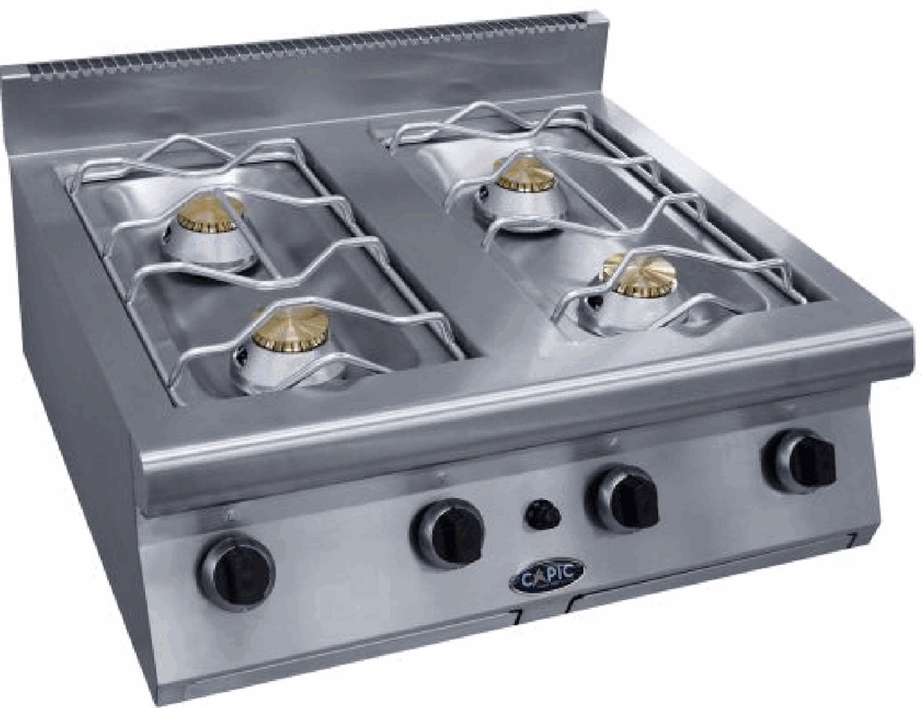 Piano de cuisson à poser - 4 brûleurs gaz - CAPIC W540211