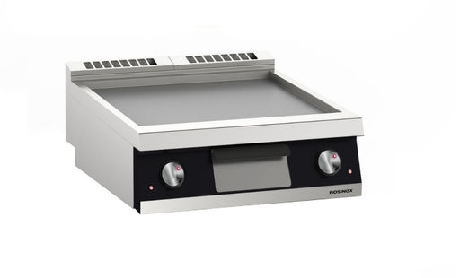 Plancha lisse - 2 zones de chauffe - Rosinox PLSN 40 E - 700