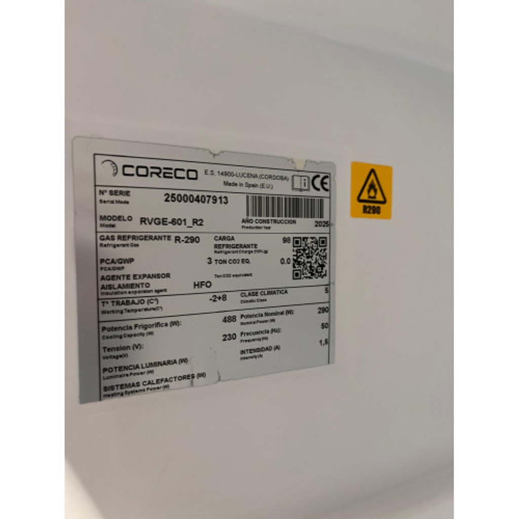 Armoire réfrigérée - 3 niveaux GN2/1 - 607L - CORECO RVGE-601/O BA-1 n°8