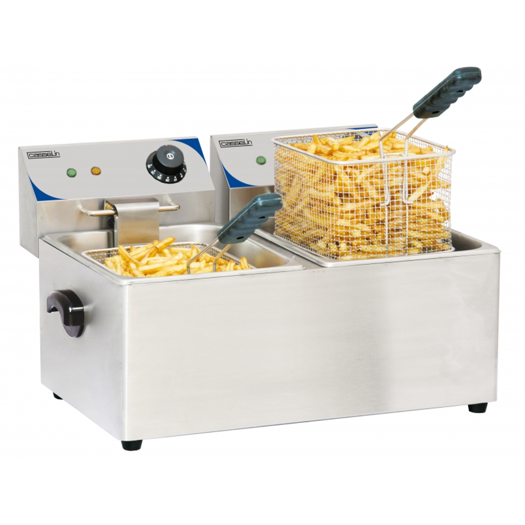 Friteuse - électrique 2x4L - Casselin - CFE42