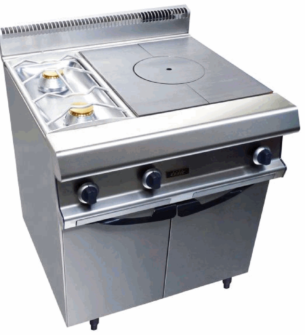 Piano de cuisson sur placard fermé - 2 brûleurs et plaque coup de feu gaz - CAPIC W380131