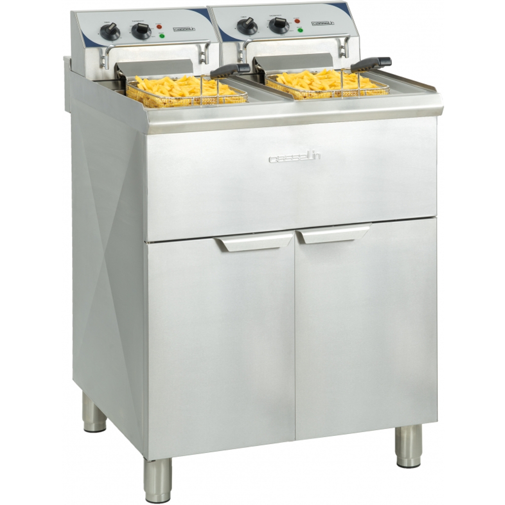 Friteuse - électrique - 2x10L - Casselin - CFP102TB n°1