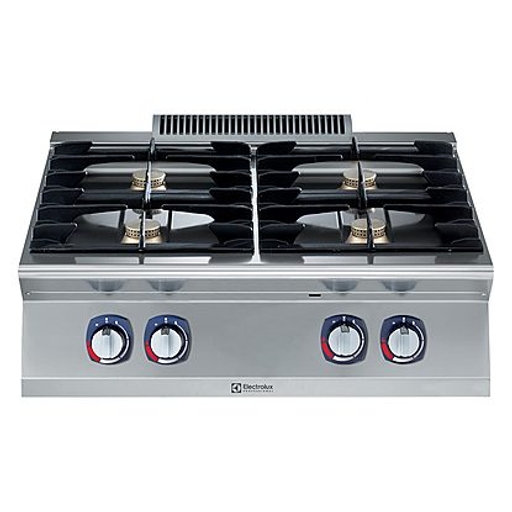 Piano de cuisson gaz - 4 feux vifs - sans four - Electrolux Professional 371001 