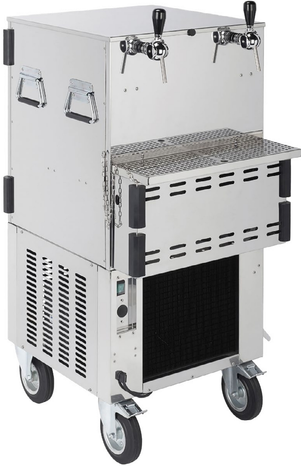 LENNE - Pack Tireuse à bière mobile banc de glace V4001220 inclus 2 x tête de tirage Guest + clé de démontage