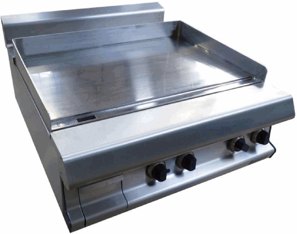 Plancha - 2 zones de chauffe lisse - inox - CAPIC W382916