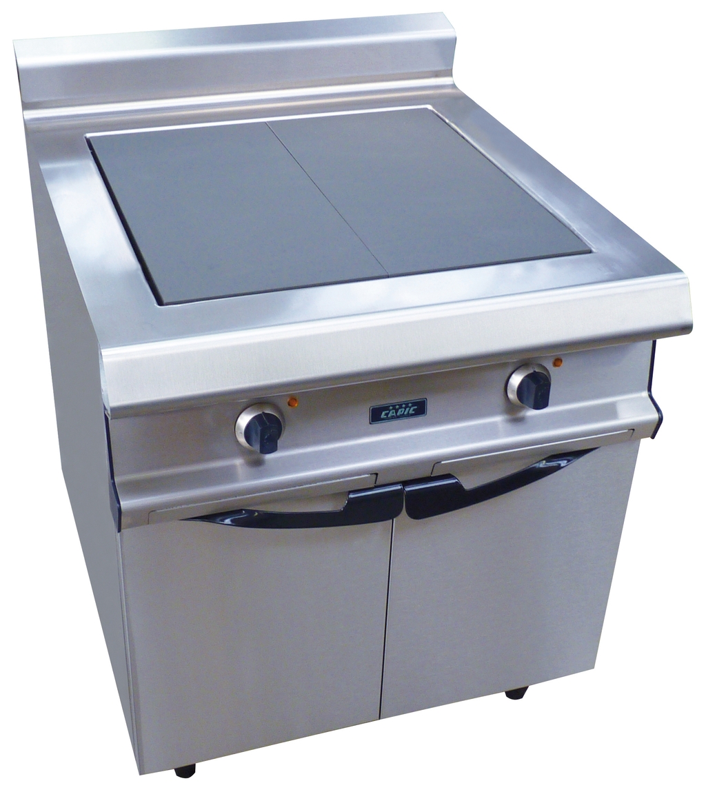 Piano de cuisson sur placard fermé - 2 plaques fonte électriques - CAPIC W380436