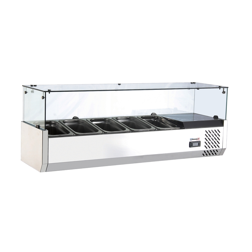 Saladette à poser - 5 bacs GN1/4 - Casselin CSAP514