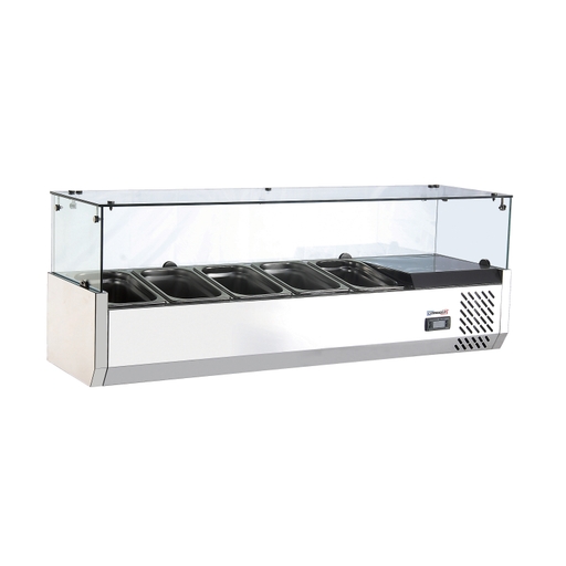 Saladette à poser - 5 bacs GN1/4 - Casselin CSAP514